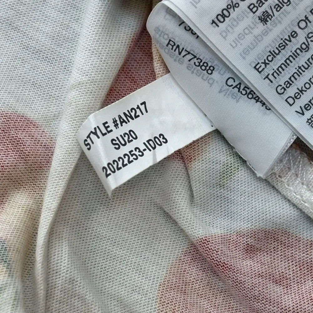 Crewcuts Sleeveless Dress Orange Fruit Print Button Front Drawstring Cotton Sz 5